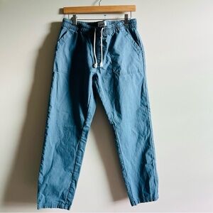 Pact Blue Ankle Cropped Pants
